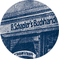 Schriftzug von Schaplers Buchhandlung
